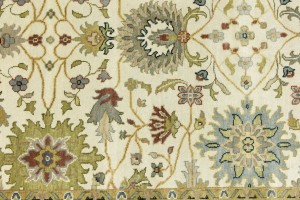 Cream Floral Osh Chobi 6X9 Peshawar Oriental Rug