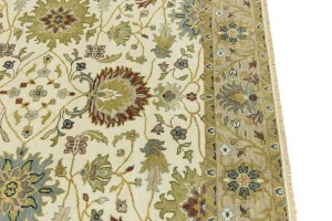 Cream Floral Osh Chobi 6X9 Peshawar Oriental Rug