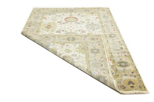 Cream Floral Osh Chobi 6X9 Peshawar Oriental Rug