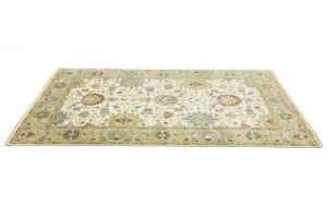 Cream Floral Osh Chobi 6X9 Peshawar Oriental Rug