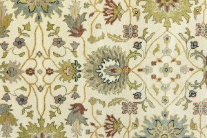 Cream Floral Osh Chobi 6X9 Peshawar Oriental Rug