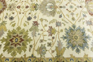 Cream Floral Osh Chobi 8X10 Peshawar Oriental Rug