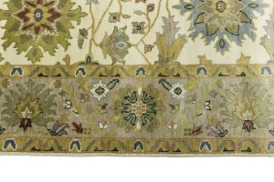 Cream Floral Osh Chobi 8X10 Peshawar Oriental Rug