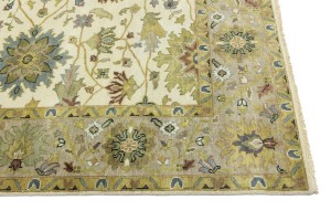 Cream Floral Osh Chobi 8X10 Peshawar Oriental Rug