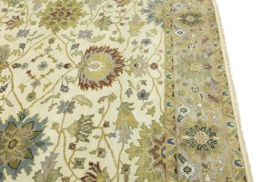 Cream Floral Osh Chobi 8X10 Peshawar Oriental Rug