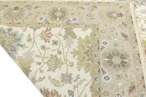 Cream Floral Osh Chobi 8X10 Peshawar Oriental Rug