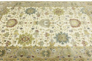 Cream Floral Osh Chobi 8X10 Peshawar Oriental Rug