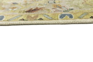 Cream Floral Osh Chobi 9X12 Peshawar Oriental Rug