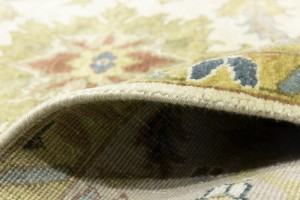 Cream Floral Osh Chobi 9X12 Peshawar Oriental Rug