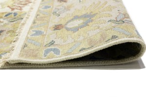 Cream Floral Osh Chobi 9X12 Peshawar Oriental Rug