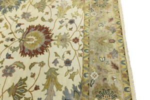 Cream Floral Osh Chobi 10X14 Peshawar Oriental Rug