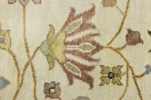 Cream Floral Osh Chobi 10X14 Peshawar Oriental Rug