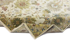Cream Floral Osh Chobi 10X14 Peshawar Oriental Rug