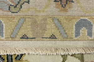 Cream Floral Osh Chobi 10X14 Peshawar Oriental Rug