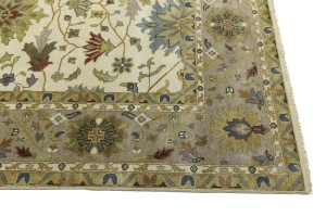 Cream Floral Osh Chobi 12X15 Peshawar Oriental Rug