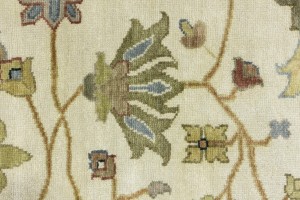 Cream Floral Osh Chobi 12X15 Peshawar Oriental Rug