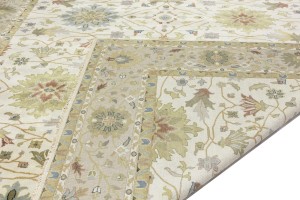 Cream Floral Osh Chobi 12X15 Peshawar Oriental Rug