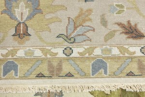 Cream Floral Osh Chobi 12X15 Peshawar Oriental Rug