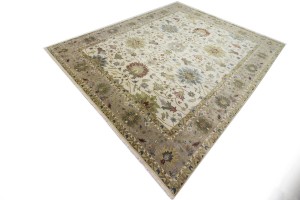 Cream Floral Osh Chobi 12X15 Peshawar Oriental Rug