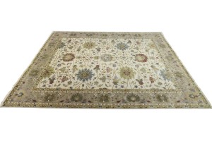 Cream Floral Osh Chobi 12X15 Peshawar Oriental Rug