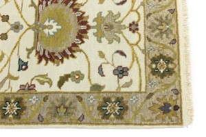 Cream Floral Osh Chobi 2'5X8 Peshawar Oriental Runner Rug