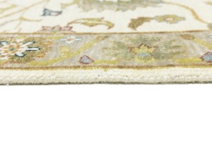Cream Floral Osh Chobi 2'5X8 Peshawar Oriental Runner Rug