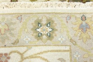 Cream Floral Osh Chobi 2'5X8 Peshawar Oriental Runner Rug