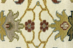 Cream Floral Osh Chobi 2'5X8 Peshawar Oriental Runner Rug