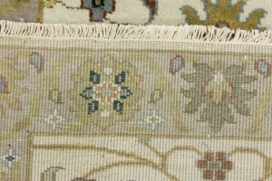 Cream Floral Osh Chobi 2'6X12 Peshawar Oriental Runner Rug