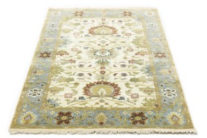 Cream Floral Osh Chobi 4X6 Peshawar Oriental Rug