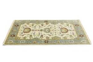 Cream Floral Osh Chobi 4X6 Peshawar Oriental Rug