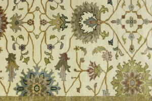 Cream Floral Osh Chobi 5X8 Peshawar Oriental Rug
