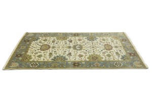 Cream Floral Osh Chobi 5X8 Peshawar Oriental Rug