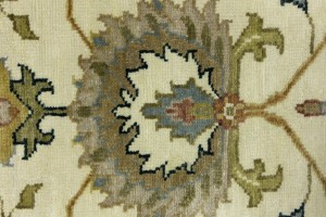 Cream Floral Osh Chobi 5X8 Peshawar Oriental Rug