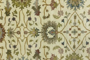 Cream Floral Osh Chobi 5X8 Peshawar Oriental Rug