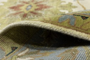 Cream Floral Osh Chobi 9X12 Peshawar Oriental Rug
