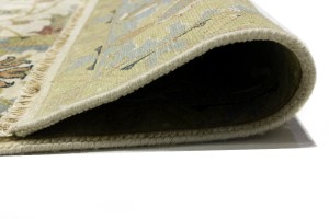 Cream Floral Osh Chobi 9X12 Peshawar Oriental Rug