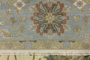Cream Floral Osh Chobi 9X12 Peshawar Oriental Rug
