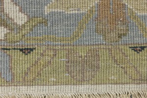 Cream Floral Osh Chobi 10X14 Peshawar Oriental Rug