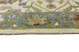 Cream Floral Osh Chobi 2'6X8 Peshawar Oriental Runner Rug