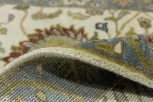 Cream Floral Osh Chobi 2'6X8 Peshawar Oriental Runner Rug