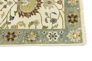 Cream Floral Osh Chobi 3X12 Peshawar Oriental Runner Rug