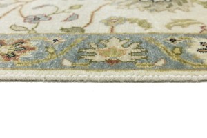 Cream Floral Osh Chobi 3X12 Peshawar Oriental Runner Rug