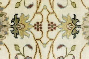 Cream Floral Osh Chobi 3X12 Peshawar Oriental Runner Rug