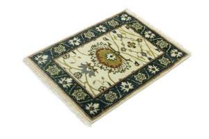 Cream Floral Osh Chobi 2X3 Peshawar Oriental Rug