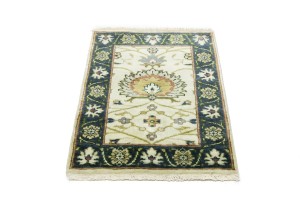 Cream Floral Osh Chobi 2X3 Peshawar Oriental Rug