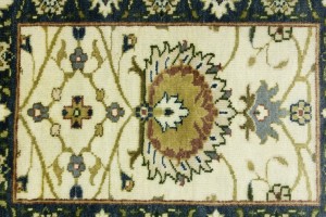 Cream Floral Osh Chobi 2X3 Peshawar Oriental Rug