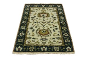 Cream Floral Osh Chobi 3X5 Peshawar Oriental Rug