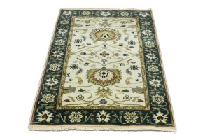 Cream Floral Osh Chobi 3X5 Peshawar Oriental Rug
