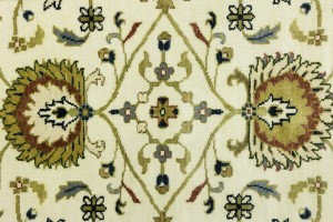 Cream Floral Osh Chobi 3X5 Peshawar Oriental Rug